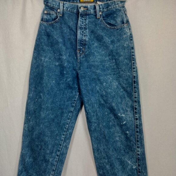 Vintage Sasson Acid Wash Jeans Women 14 Blue Stone Washed High Waist Mom 80s 90s - Picture 4 of 16
